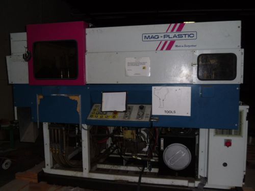Mag ssb20 blow molder, package w/ b-m compressor, chiller, 2 cavity, light use! for sale