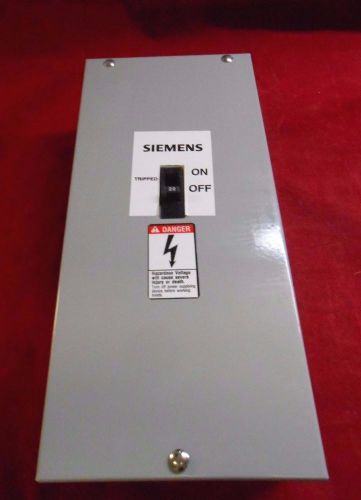 New SIEMENS E1SED42B020 Enclosed Main Breaker e2n1s enclosure 2 pole 480v 20 a