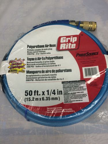 Grip-rite GRPU1450C 1/4 x 50&#039; Polyurethane Air Hose + Couplers