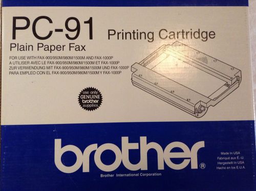 3-Brother PC-91 Plain Paper Fax Toner Printing Cartridges for 900 950M 980M+ NEW