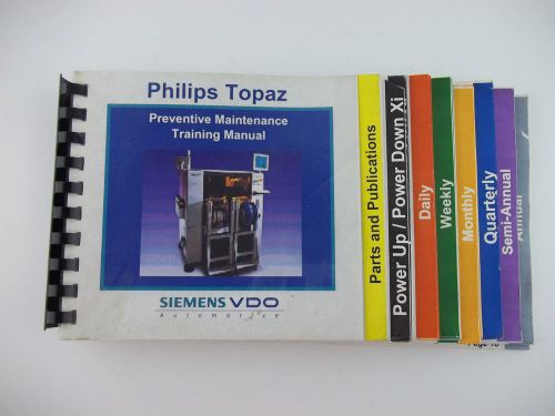 Philips TOPAZ PCB Machine Maintenance TRAINING MANUAL