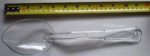 Lot of 4 Carlisle SOLID Serving Spoon CLEAR 11&#034; Polycarbonate Commercial NEW