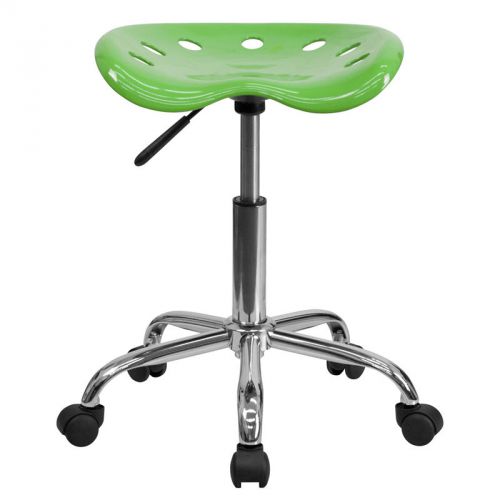 Vibrant Spicy Lime Tractor Seat and Chrome Stool [LF-214A-SPICYLIME-GG]