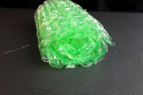 20&#039;x12&#034; -1/2&#034; ~Green 100% Recycled Bubble Wrap, Eco-Friendly Colored Bubble Roll