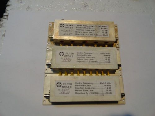 Apollo RF  bandpass High End microwave filter low insertion loss military grade