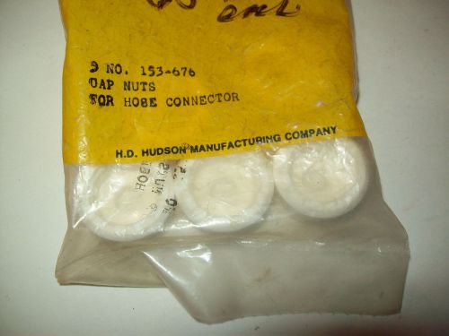 5 HUDSON SPRAYER PARTS CAP NUTS For Hose Connector 153-676 H.D. HUDSON