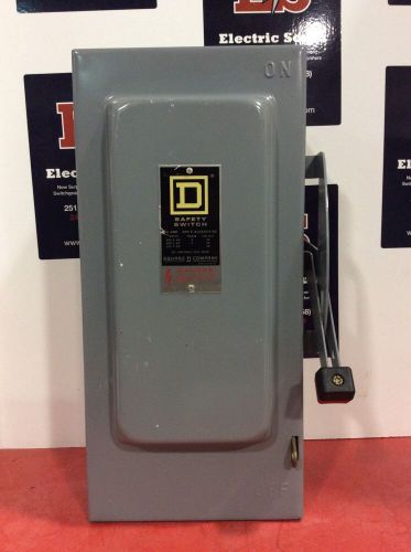 Square D Safety Switch HU-362 60 Amp 600 Volt 3 Pole Non Fusible Type 1