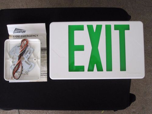 Lithonia Exit Sign Quantum LQM Emergency Sign, Green