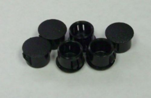 Walk in cooler freezer cam hole plugs black 1/2&#034; - dozen for sale