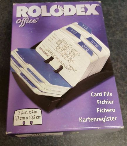 Rolodex Business Card File,250  2 1/4x4&#034; Cards, NEW IN BOX