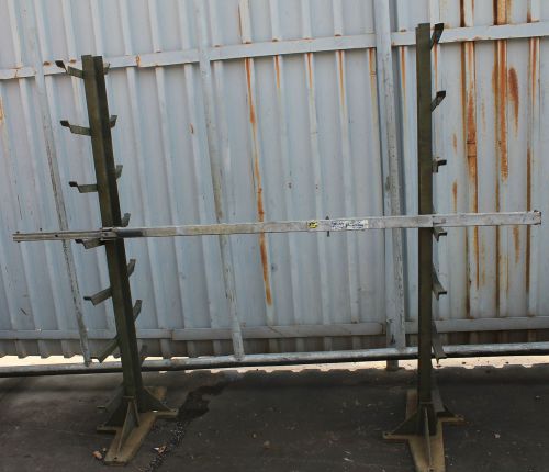 CANTILEVER RACK 2 STANDS 66&#034; TALL 7 ARMS