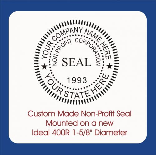 Non-Profit Seal-Trodat / Ideal Custom Made Ideal 400R Self Ink Round Stamp