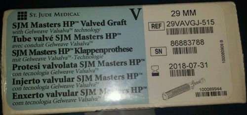St Jude Medical® 29mm Masters Series HP Gelweave Valsalva Ref: 29VAVGJ-515