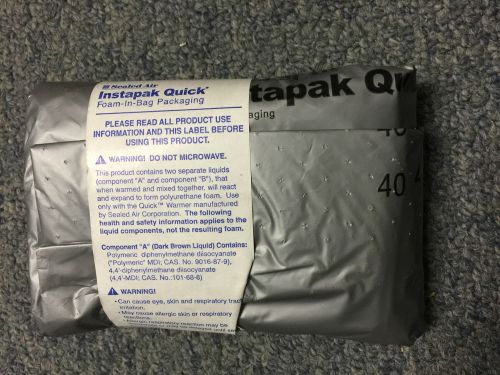 Sealed air instapack #40 quick pack foam packaging for sale