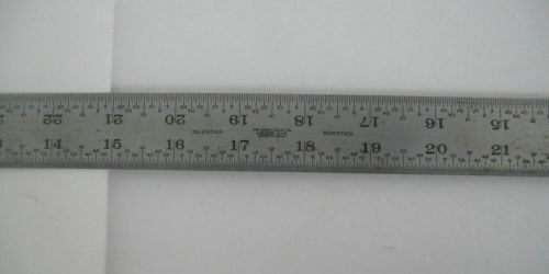 Vintage 36&#034; Tempered Lufkin Rule Scale #2204R 32nds, 64ths, 16ths 8ths