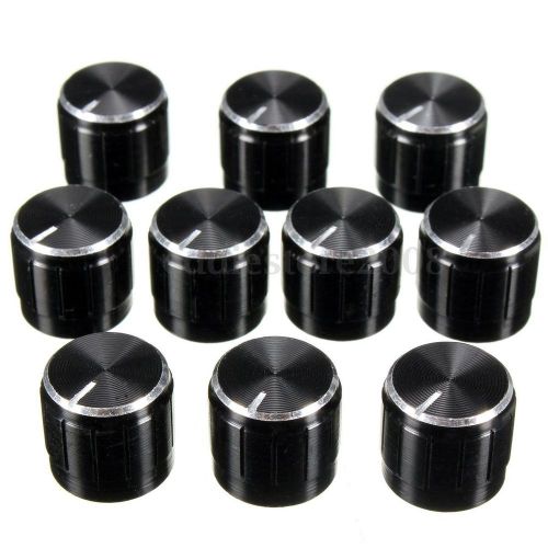 10 pcs pack volume control rotary knobs for 6mm dia knurled shaft potentiometer for sale
