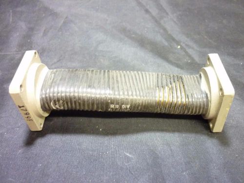 Waveguide  flex tube coupler, r.r. div. g.i. corp 3473-0001-01 for parts   (g) for sale