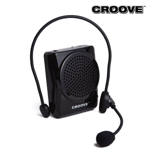 Croove rechargeable voice amplifier loud with headset microphone charger speaker for sale