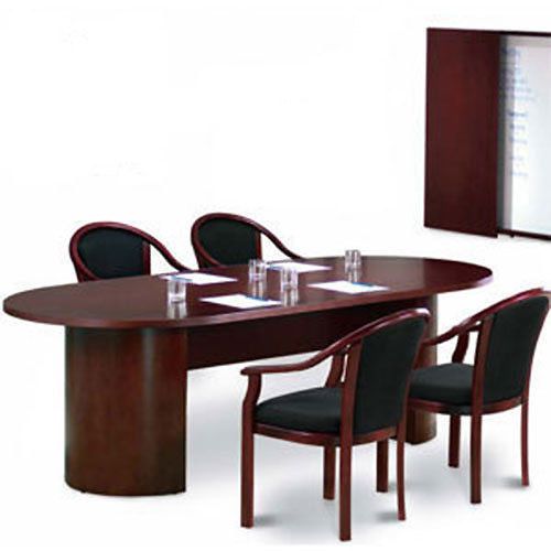 6&#039; - 12&#039; conference table with chairs set and meeting room mahogany wood 8 10 ft for sale