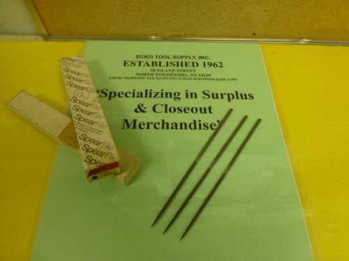 HAND FILE NEEDLE SPEAR JACKSON ENGLAND 5-1/2&#034; #0 CUT SQUARE SET OF 3 PCS $10.50