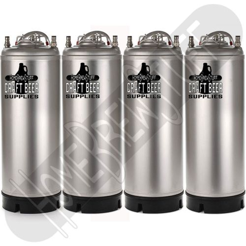 4 brand new 5-gallon kegs w/ ball lock post homebrew draft beer soda tonic water for sale