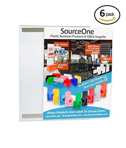 Source one 5 x 7 inches peel and stick sign holder, acrylic, clear - pack of 6 for sale