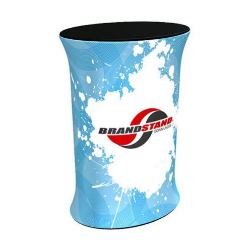 H970mm podium counter dye-sub pop up fabric counter exhibit booth stand for sale