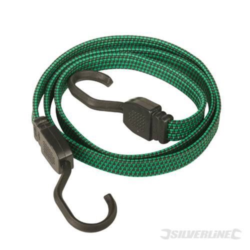 889mm Flat Bungee Cord - Silverline Extra Wide Rope Strap Heavy Duty