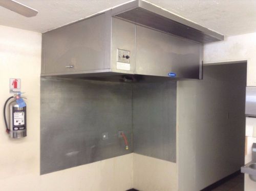 Commercial kitchen 4 &#039; hood stainless steel make up ansul and exhaust eo-fpsp for sale