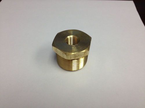 Brass fittings: brass reducing bushing size 1&#034; x 1/4&#034; quantity 25 for sale