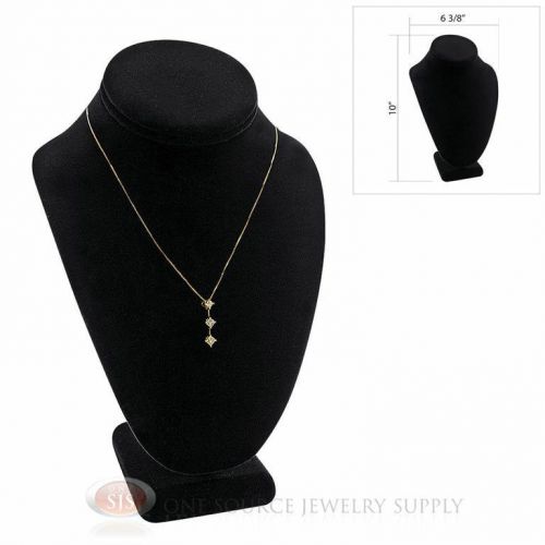 10&#034; pendant necklace black velvet neck form jewelry presentation display for sale