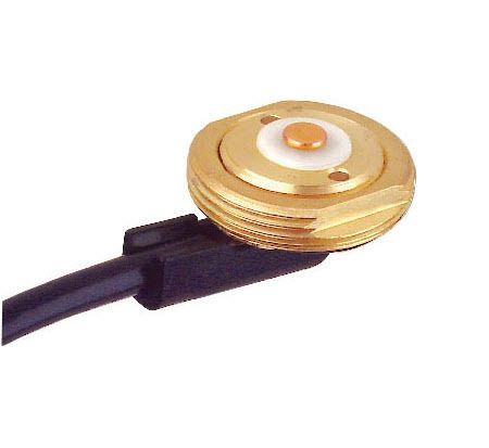 Laird technologies - 3/4&#034; hole brass mount with 17&#039; low loss rg8x cable for sale
