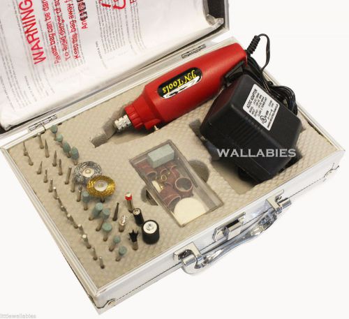 56pc 12v mini die grinder 16,000 rpm grind ac powered drill tool diamond set for sale