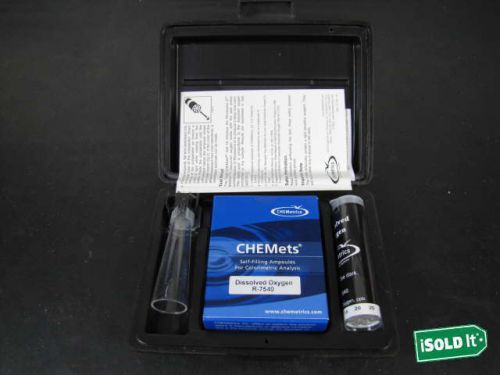 NEW COMPLETE CHEMetrics CHEMets 0-40ppb Dissolved Oxygen Kit K7540 IN CASE