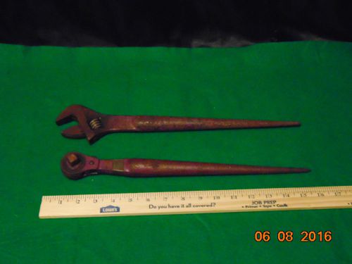 Vintage, spud crescent wrench / 3/4 spud ratchet for sale