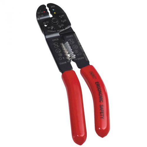Up Front Wire Crimper/Stripper, 22 - 10 Awg, 7-1/2&#034; Oal KING SAFETY PRODUCTS