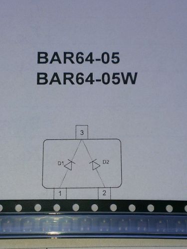 [50 pcs] .BAR64-05W Infineon Dual PIN Switch/Attenuator Diode up to 6GHz SOT323