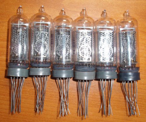 6x IN-14 Russian Large Side View Nixie Tubes for Clock NOS Tested