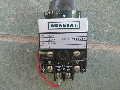 Agastat 7012AF 120 volt coil, 1 to 10 minutes, 1/4 hp, 10 amps