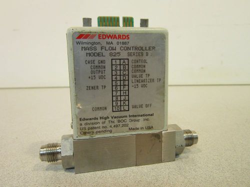 Edwards Mass Flow Controller 825, 2000 PSIG, Inlet Press 30 PSIA, Bargain Priced