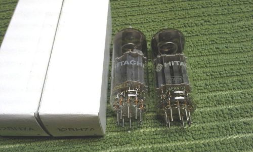 Selected matched pair 12BH7A dual triode tube hi-end preamp Hitachi