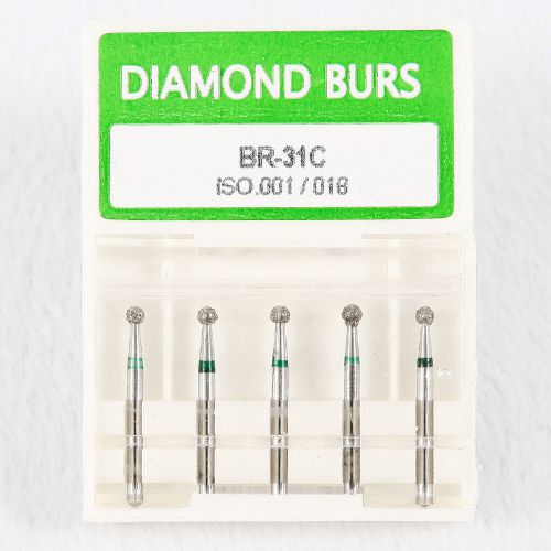 50pcs/10 Boxes Dental Diamond Burs FG 1.6mm for High Speed Handpiece BR-31C
