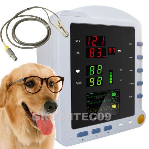 Vet Veterinary Vital Sign Portable Patient Monitor NIBP, PR, Spo2 Monitor,contec