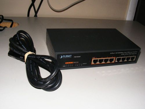 Planet FSD-804P-Port 10/100Mbps with 4-Port PoE Ethernet Switch