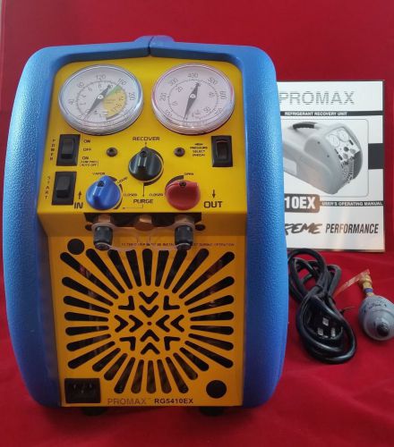 Promax rg5410a refrigerant recovery machine. 115vac -new in opened box for sale