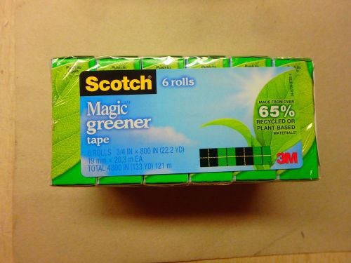 Scotch Magic Greener 3/4 x 900 Inches Boxed 6 Rolls (812-6P) 338057