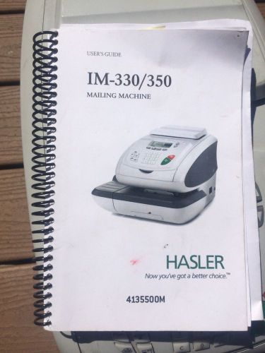 Hasler IM-330/350 Mailing Machine - good used condition, with manual.