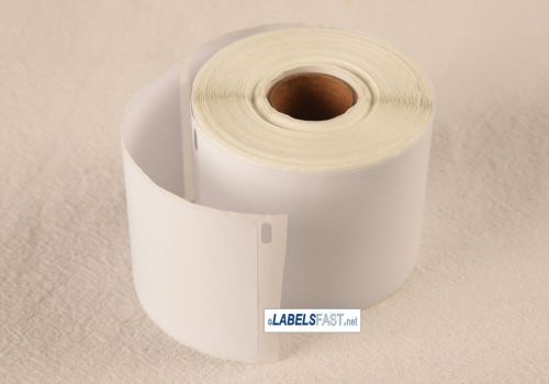 1 roll of white 2-1/4&#034;x4&#034; dymo compatible 30857 labelwriter 250 labels p/r name for sale