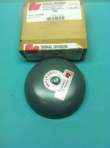 FEDERAL SIGNAL A4 GONG GRAY NEW IN BOX