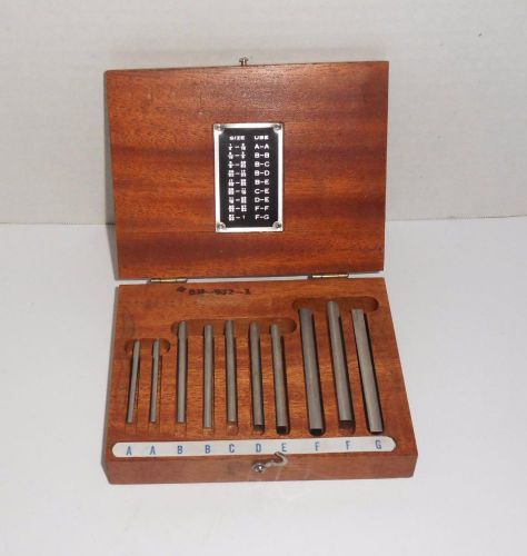 Brown &amp; Sharpe BM-932-1 10 Piece Gage Block Set 1/4&#034;-1&#034;